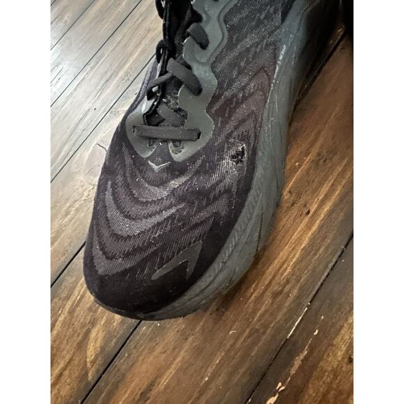 Hoka One One Mens Arahi 6 1123194 BBLC Black Running Shoes Sneakers Size 11 D